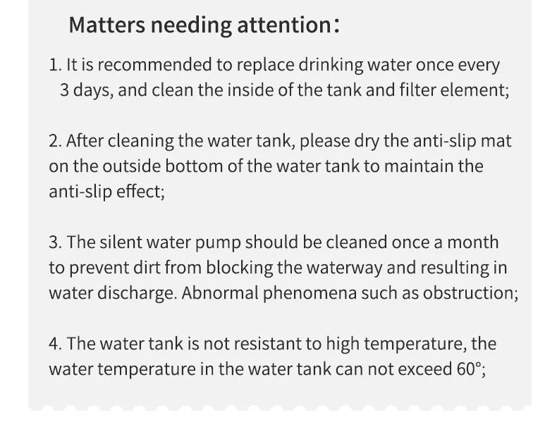 Vattenfontän för Katt och Hund 3L – Automatisk Dispenser med Filter och Tyst USB-Pump
