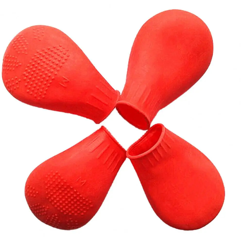 vattentäta regnskor hund halkfria skyddsskor 4 pack