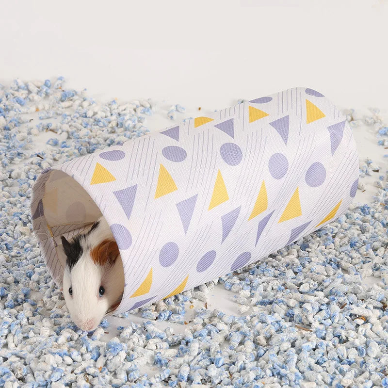 Smådjurstunnel i Oxfordtyg – Lek och Gömställe