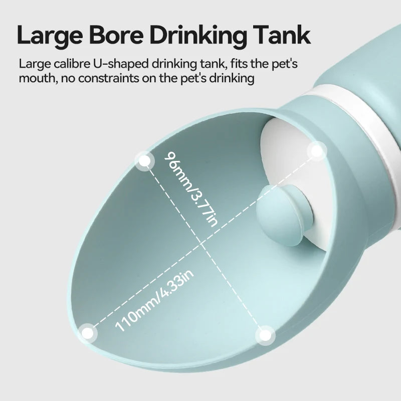 Portabel Vattenflaska för Hund och Katt – Vikbar, Läckagesäker & Smidig På Resa