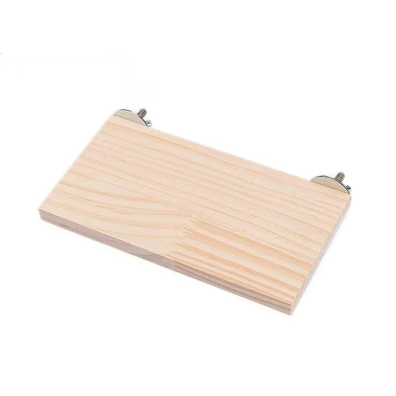 Träplattform för Smådjur och Fåglar – Naturlig Sitt- och Lekplats