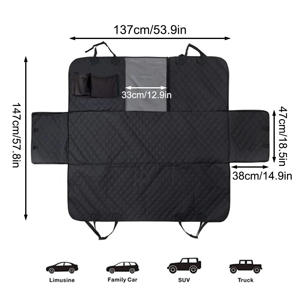 vattentätt bilsäteskydd hund halkfri hängmatta nätfönster