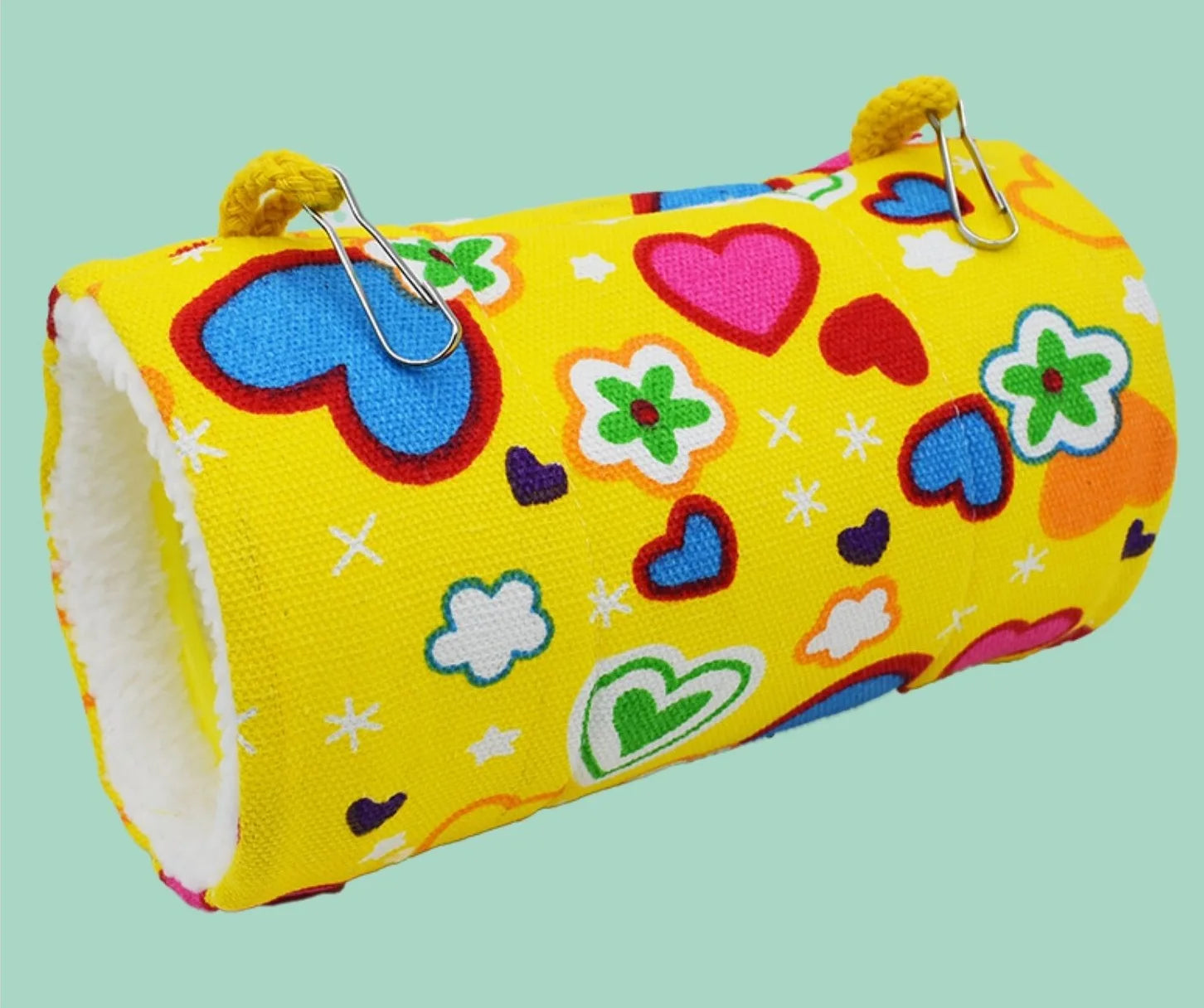 Dekorativ Hängtunnel i Plysch för Fågel