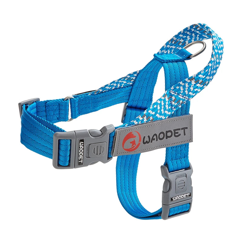 Reflekterande Hundsele i Slitstark Nylon – Jämnt Fördelat Tryck över Bröstet