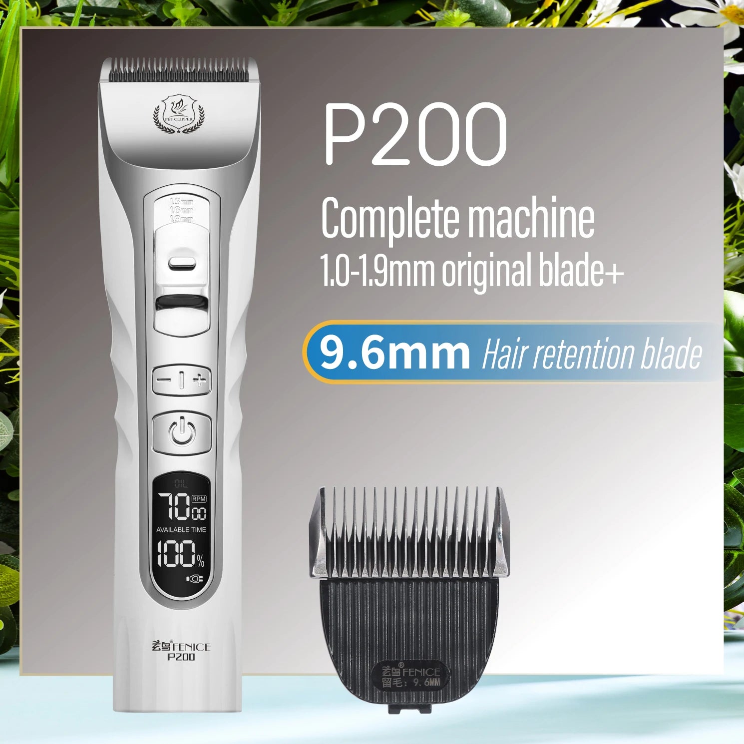 Professionell Trimmer till Hund och Katt - Sladdlös och Uppladdningsbar