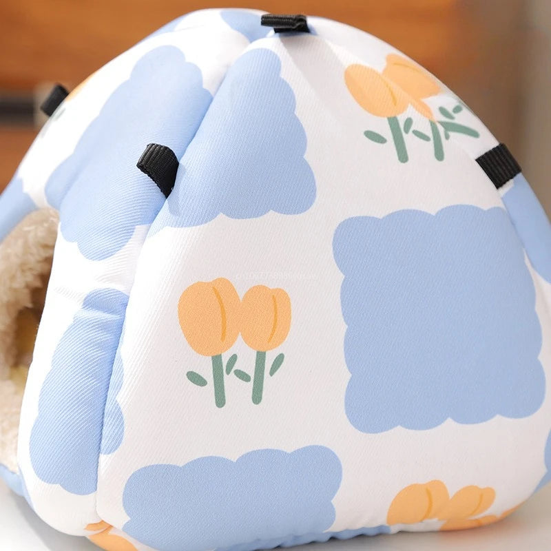 Varmt Smådjursbo i Bomull med Tryck – Mysig Sovplats