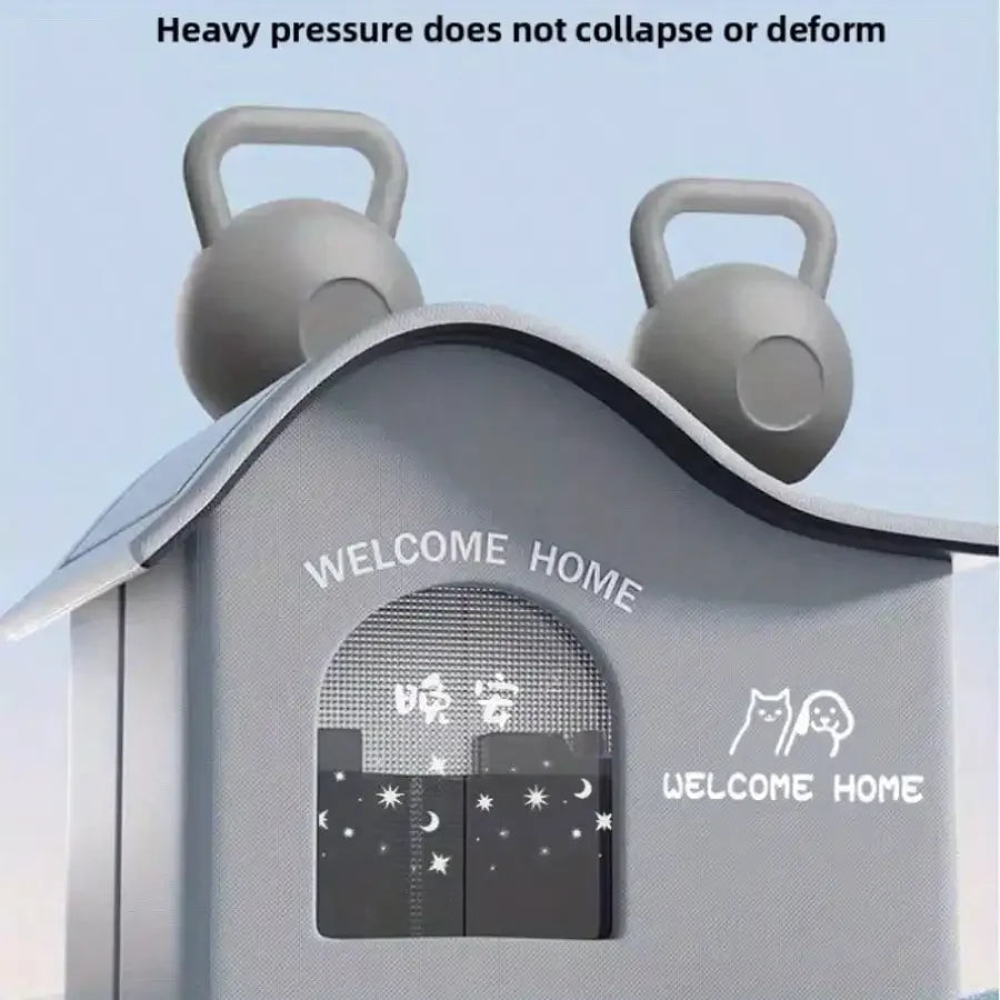 Sommarbädd för Hund & Katt – Kylande Igloo-säng med Luftig Design