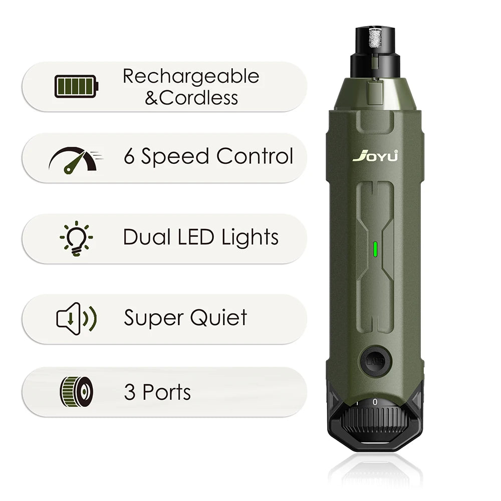 elektrisk hundkloslip usb laddning tyst kraftfull exakt led ljus