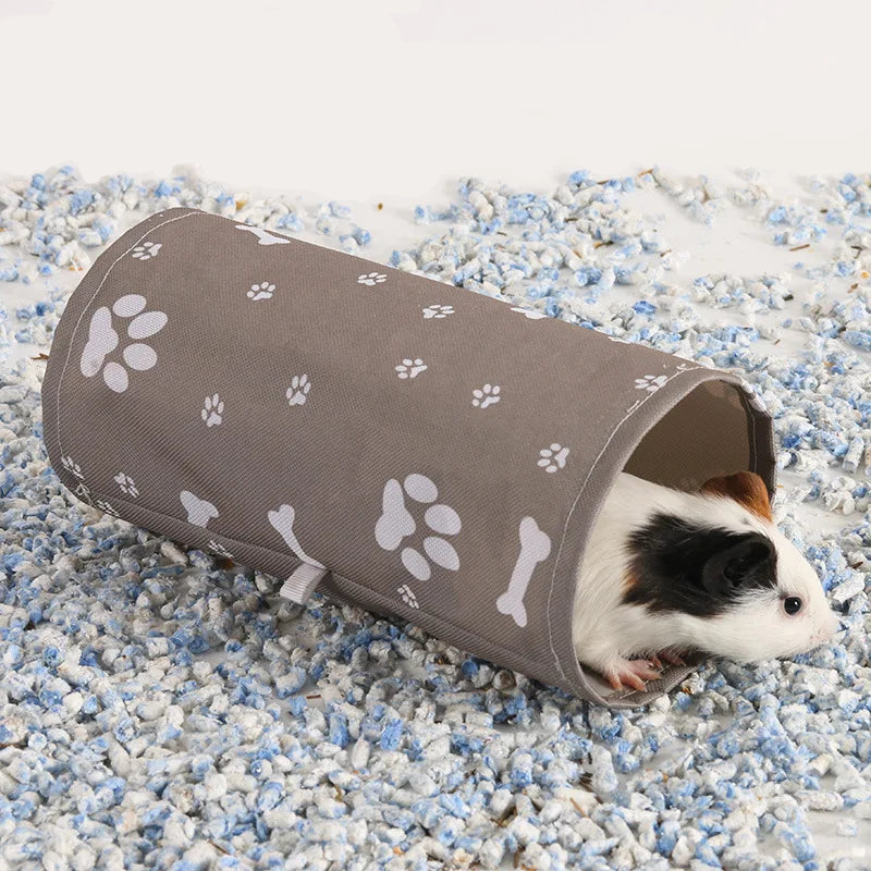 Smådjurstunnel i Oxfordtyg – Lek och Gömställe