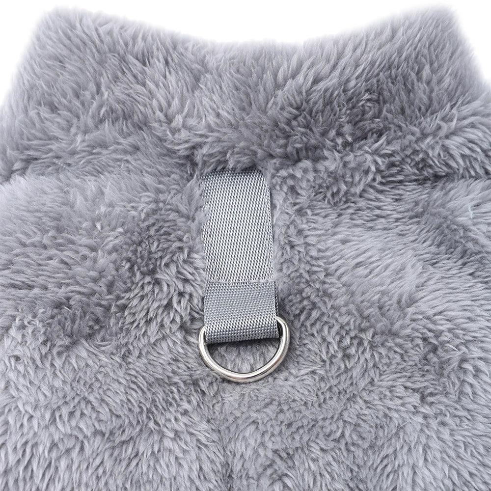 Mjuk och Varm Hundoverall i Fleece – Perfekt för Vintern, Passar Små & Medelstora Hundar och Katter