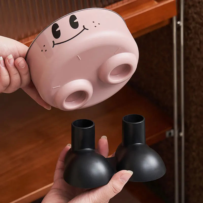 matskål hög fot rostfritt stål hund katt