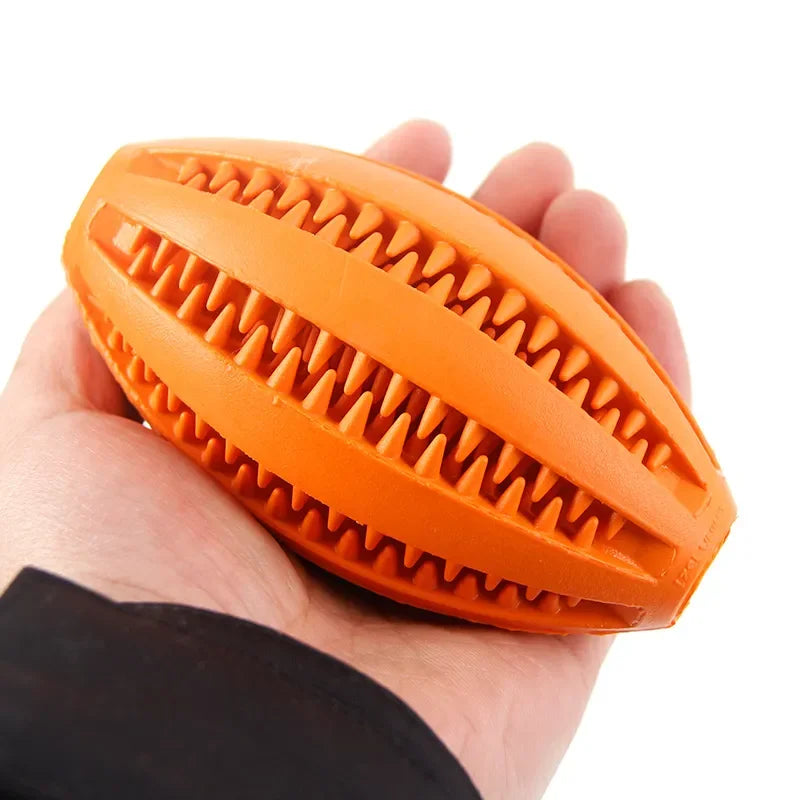 interaktiv tuggleksaksboll hund tandrengöring med godisfunktion