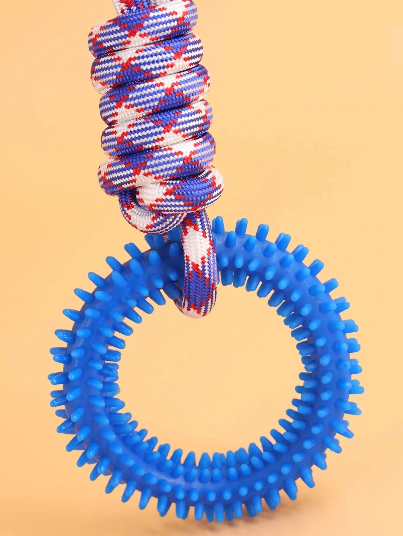 Spikring för Hundar – Interaktiv & Tålig Tuggleksak med Tandvård & Mental Stimulans