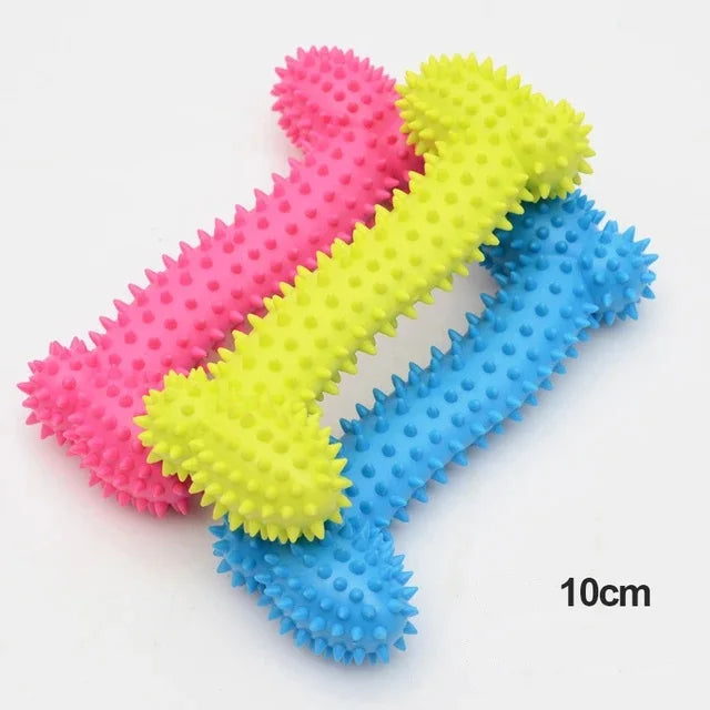 Tuggleksak i TPR-Gummi för Små Hundar – Tandvård & Lek i Ett