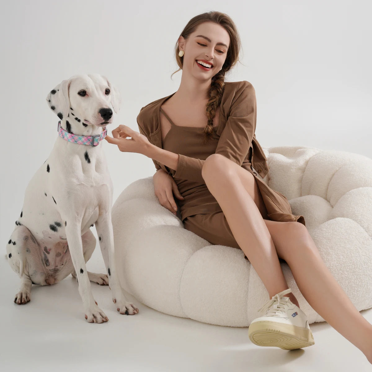 Matchande Koppel- och Halsbandsset - Reflekterande & Säkert för Promenader Året Runt