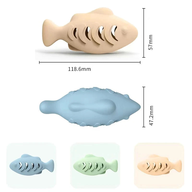 Fiskleksak i Silikon – Rolig Självaktivering för Katter