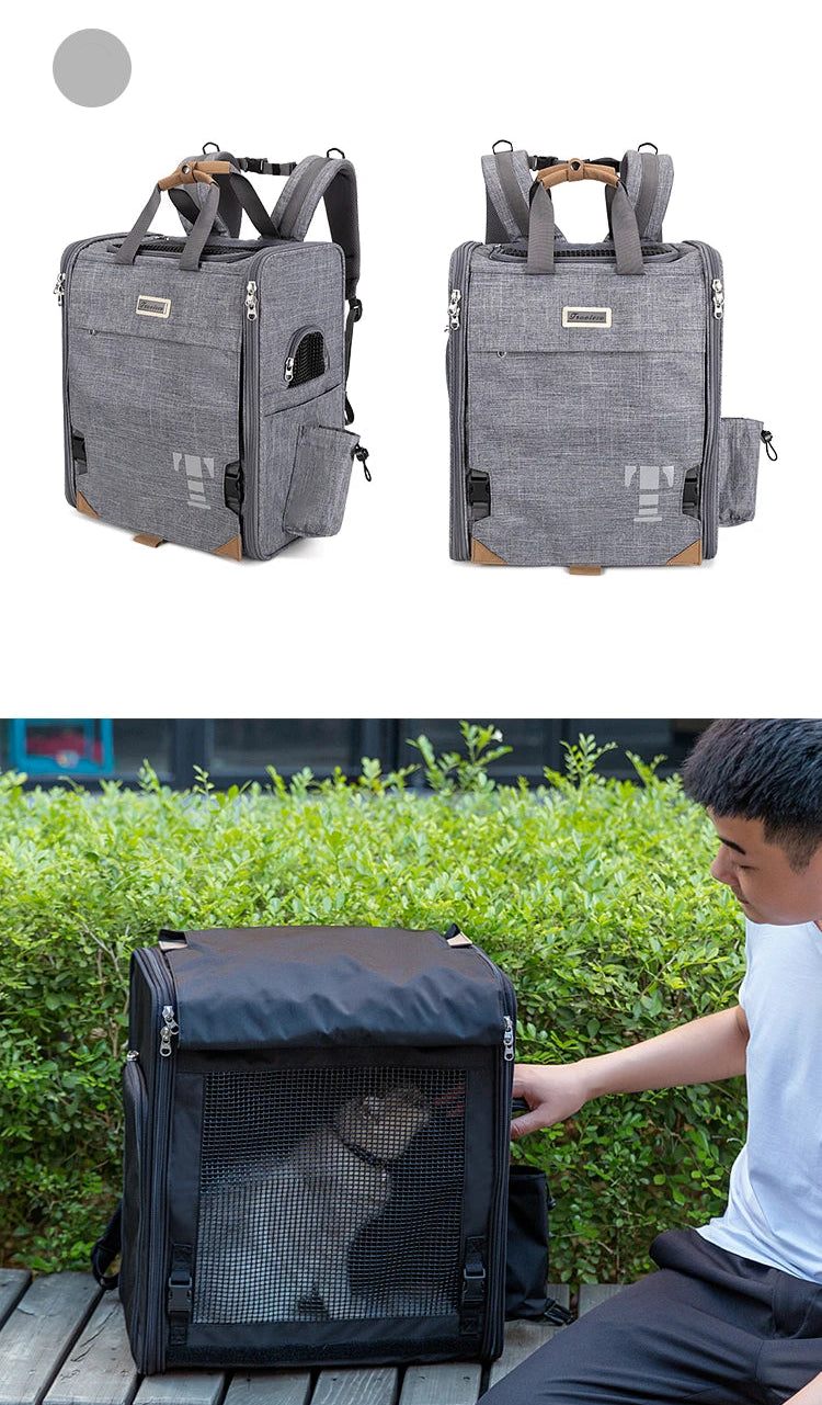 Resväska för Hund & Katt – Andningsbar Husdjursväska för Smådjur