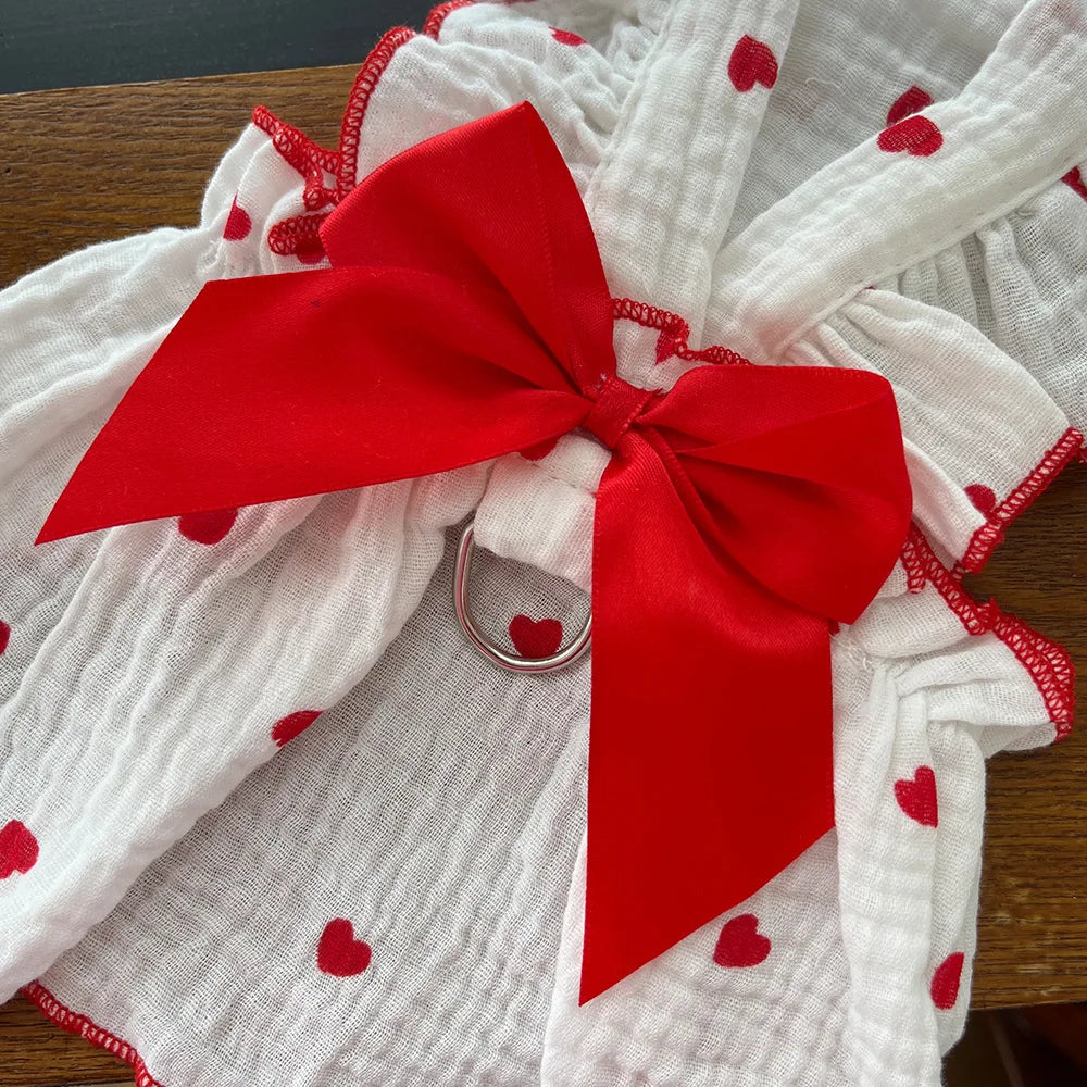 Hundklänning För Hund Och Katt – Söt Hjärtformad Design