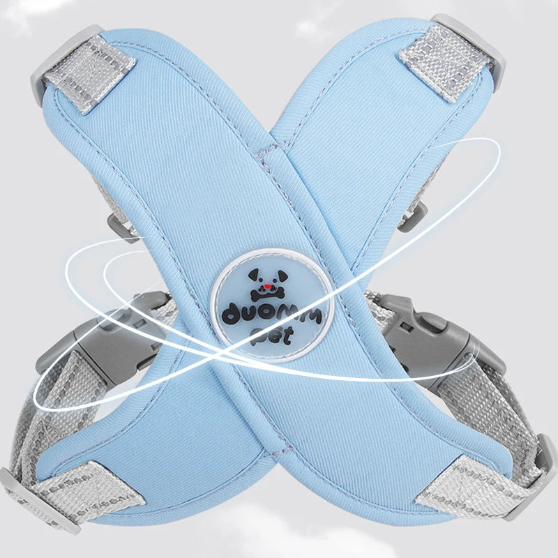 Reflekterande Sele med Koppel för Hund – Justerbar och Andningsbar