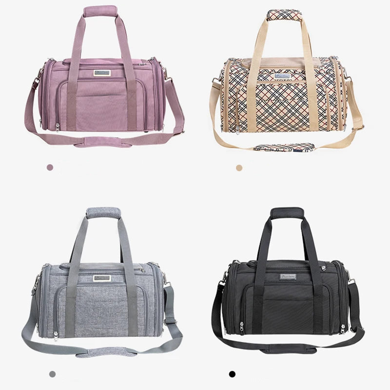 Bärväska för Hund och Katt – Vikbar och Bekväm Transportväska i Miljövänlig Nylon Oxford