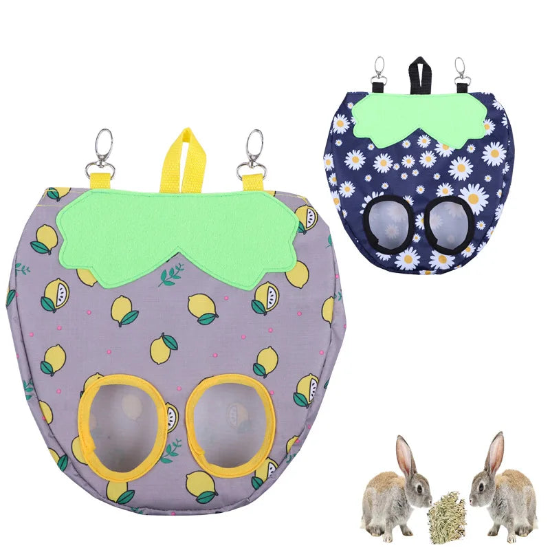 Hängande Höpåse för Smådjur – Praktisk Foderhållare i Söt Design