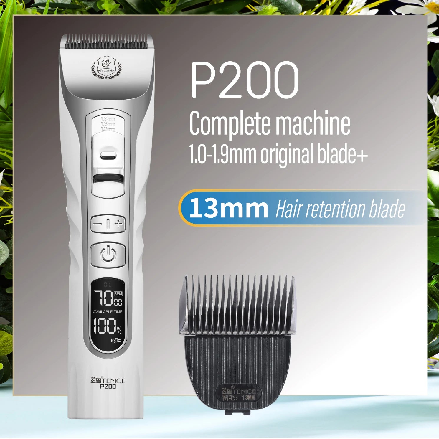 Professionell Trimmer till Hund och Katt - Sladdlös och Uppladdningsbar