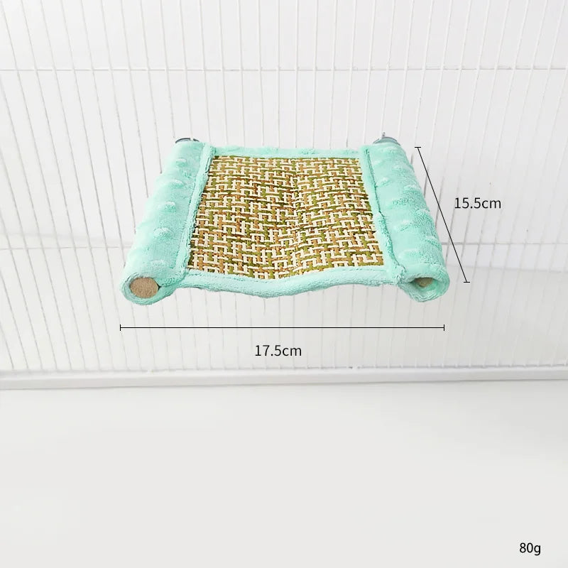 Mjuk Hängmatta i Plysch för Fågel och Smådjur