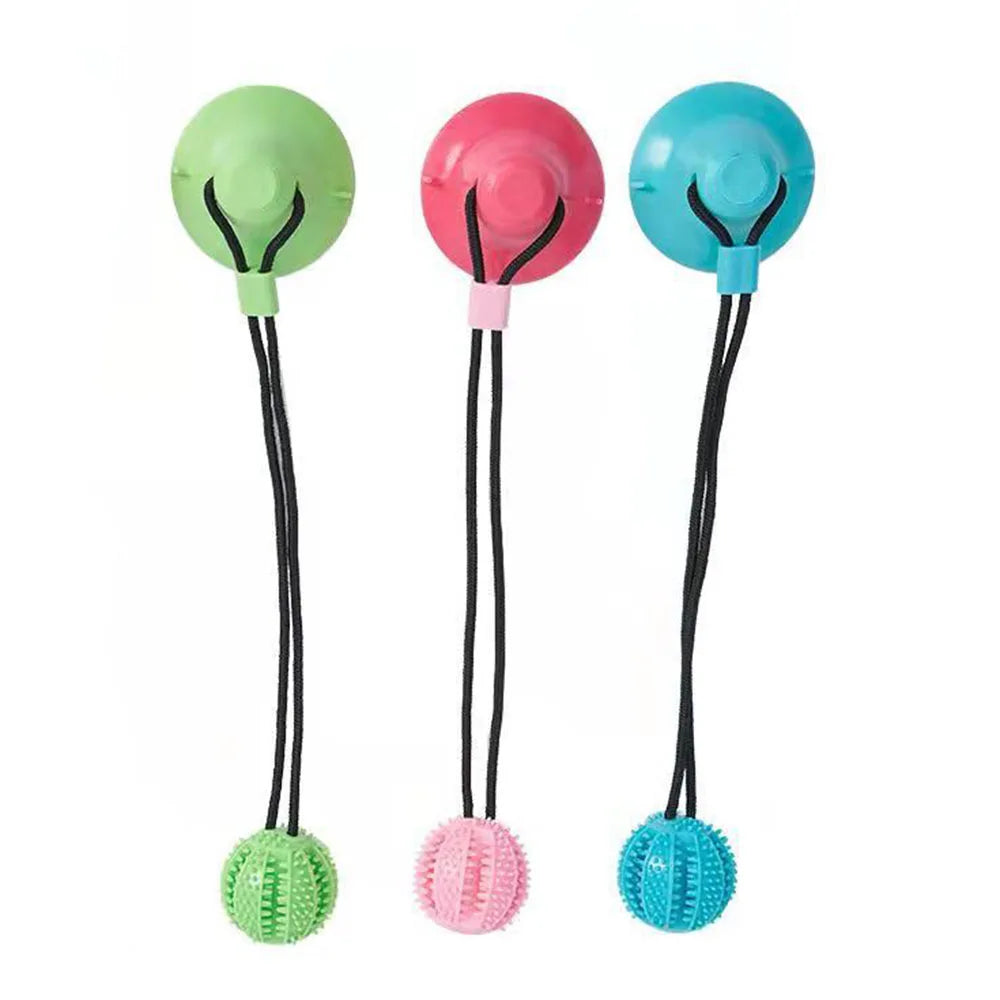 Tuggleksak med Sugpropp och Boll för Stora Hundar – Slitstark Slow Feeder