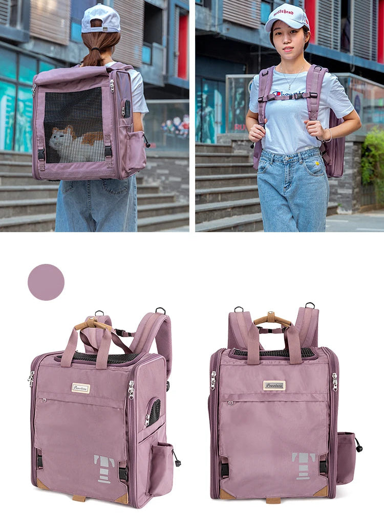 Resväska för Hund & Katt – Andningsbar Husdjursväska för Smådjur