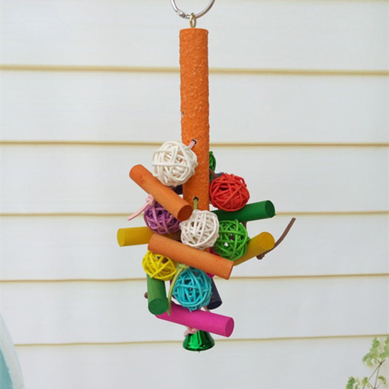 Tuggleksak i Trä och Rotting för Fågel och Smådjur