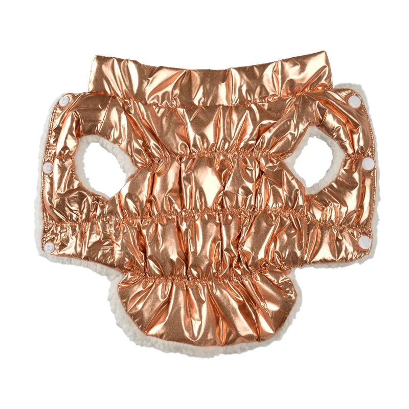 Vattentät och Varm Vinterjacka för Små Hundar och Katter – Fleecefodrad Väst