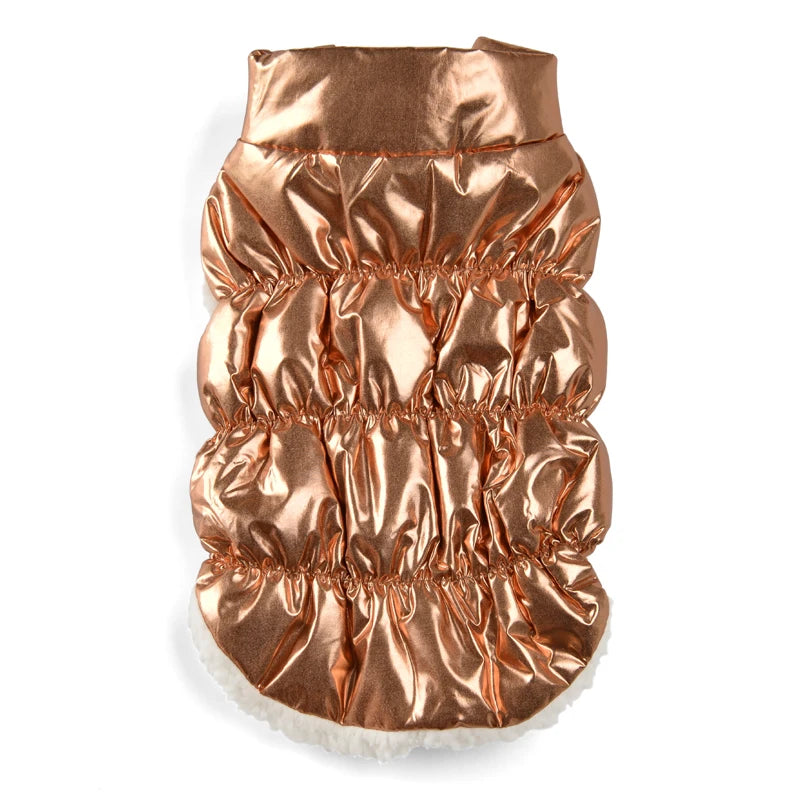 Vattentät och Varm Vinterjacka för Små Hundar och Katter – Fleecefodrad Väst