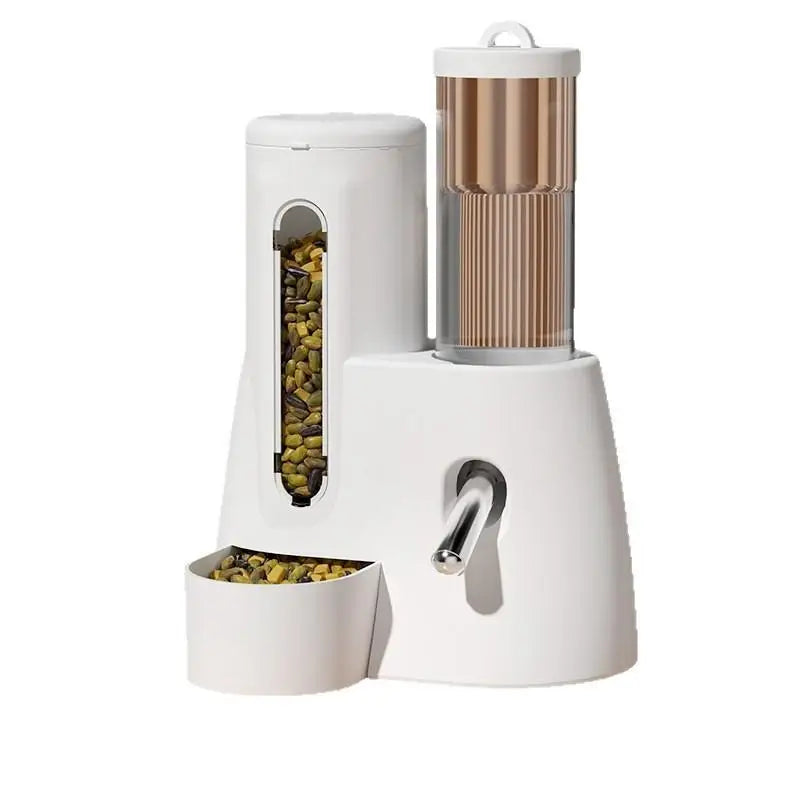 Automatisk 2-i-1 Matskål och Vattenflaska för Hamster och Smådjur