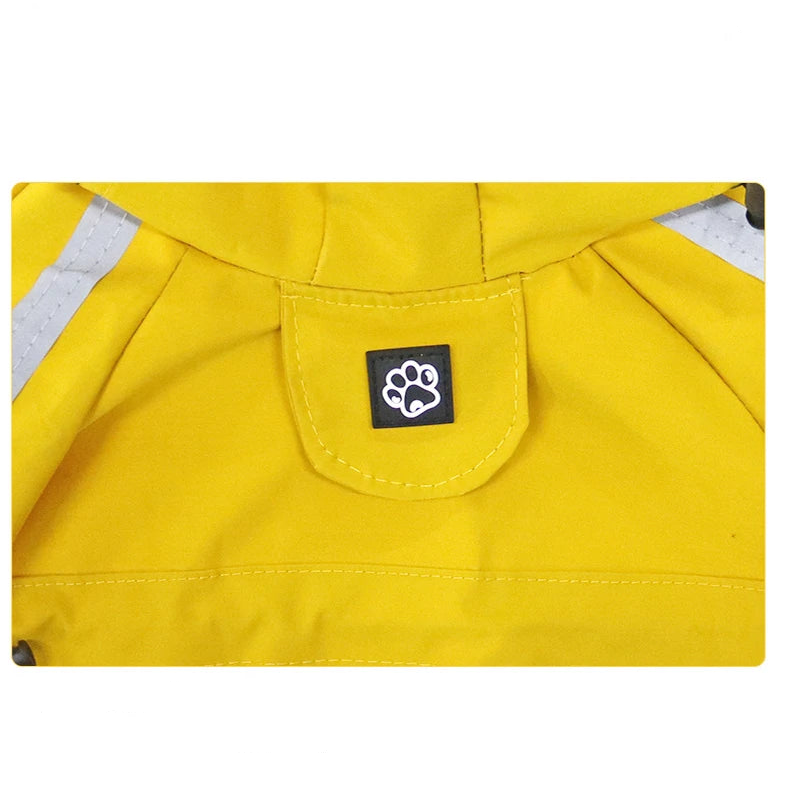Vattentätt Hundregnställ med Reflex & Huva – Helkroppsmodell för Små till Medelstora Hundar