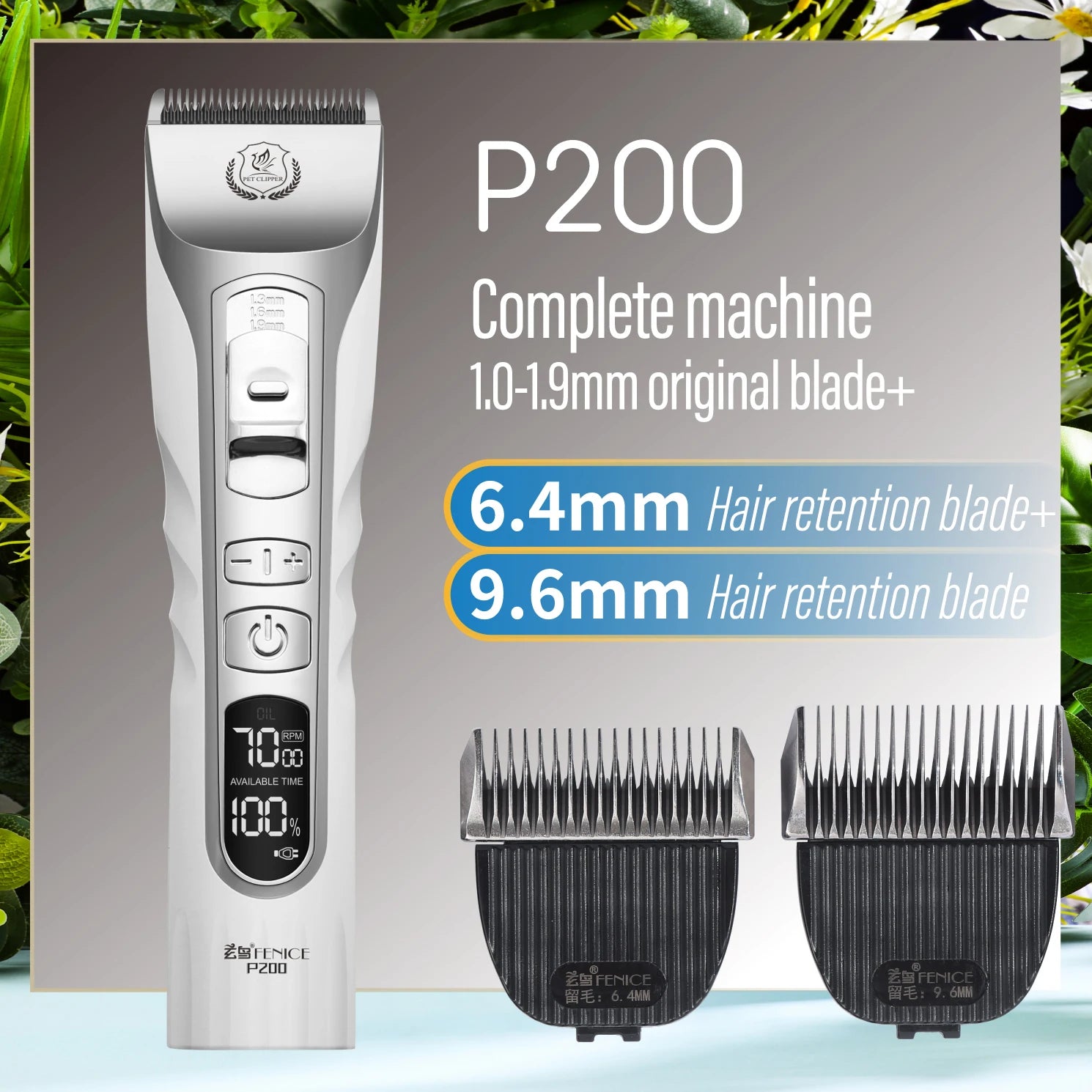 Professionell Trimmer till Hund och Katt - Sladdlös och Uppladdningsbar