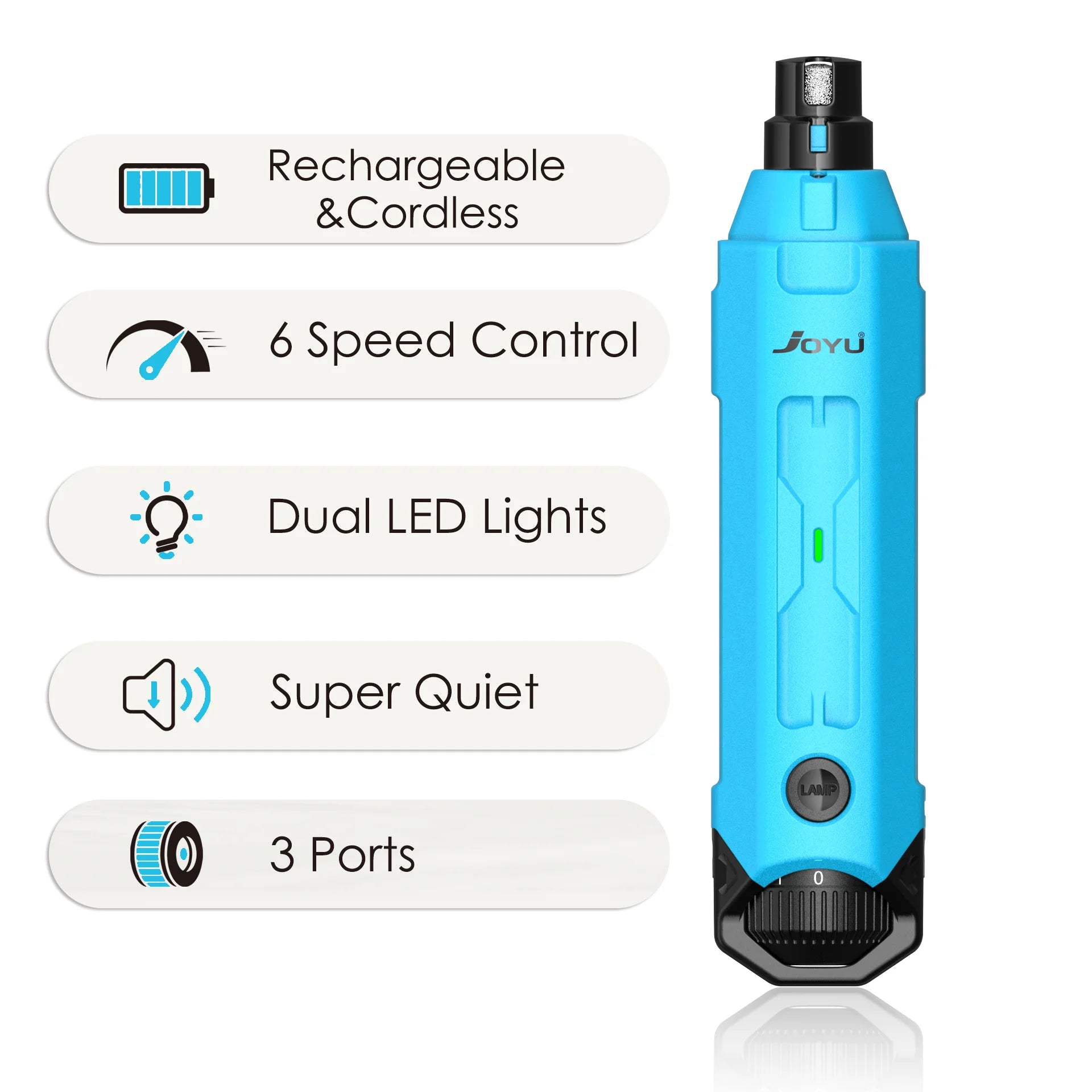 elektrisk hundkloslip usb laddning tyst kraftfull exakt led ljus