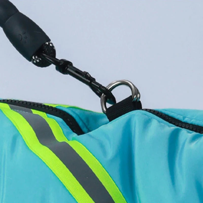 Vattentät & Varm Hundjacka med Reflex – För Små till Stora Hundar i Vinterväder