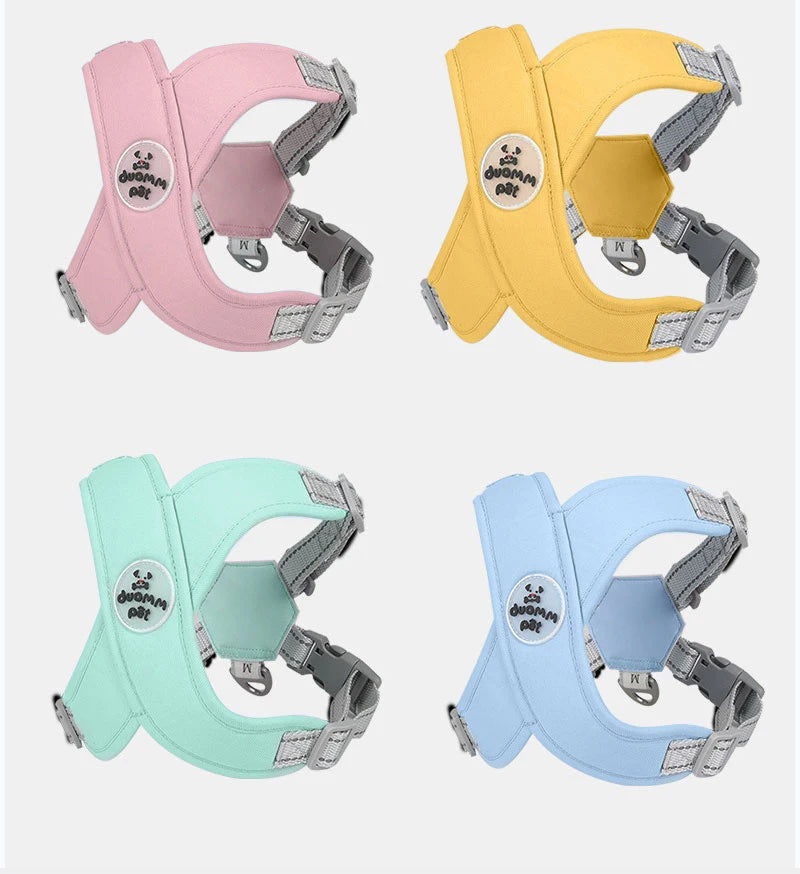 Reflekterande Sele med Koppel för Hund – Justerbar och Andningsbar