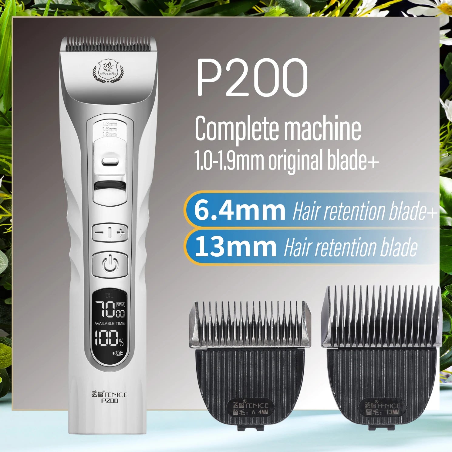 Professionell Trimmer till Hund och Katt - Sladdlös och Uppladdningsbar