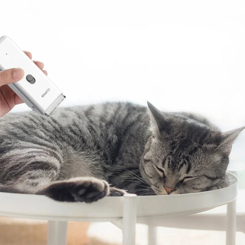 Tystgående Uppladdningsbar Klippmaskin för Hund & Katt – Kompakt Design för Detaljtrimning