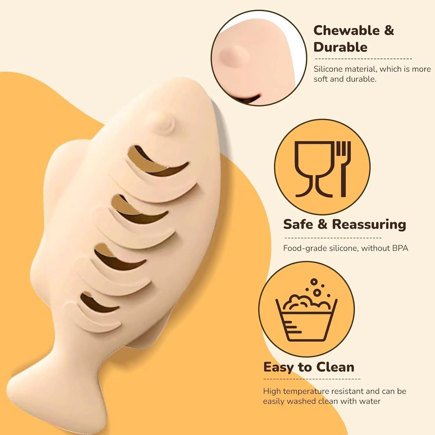 Fiskleksak i Silikon – Rolig Självaktivering för Katter