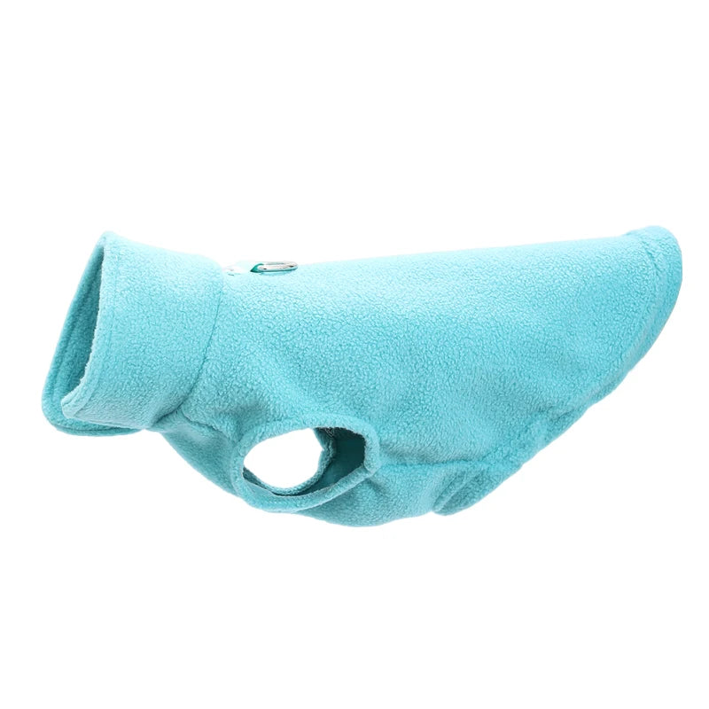 Varm Fleeceväst med D-Ring för Hund & Katt – För Höst/Vinter, Små & Medelstora Husdjur