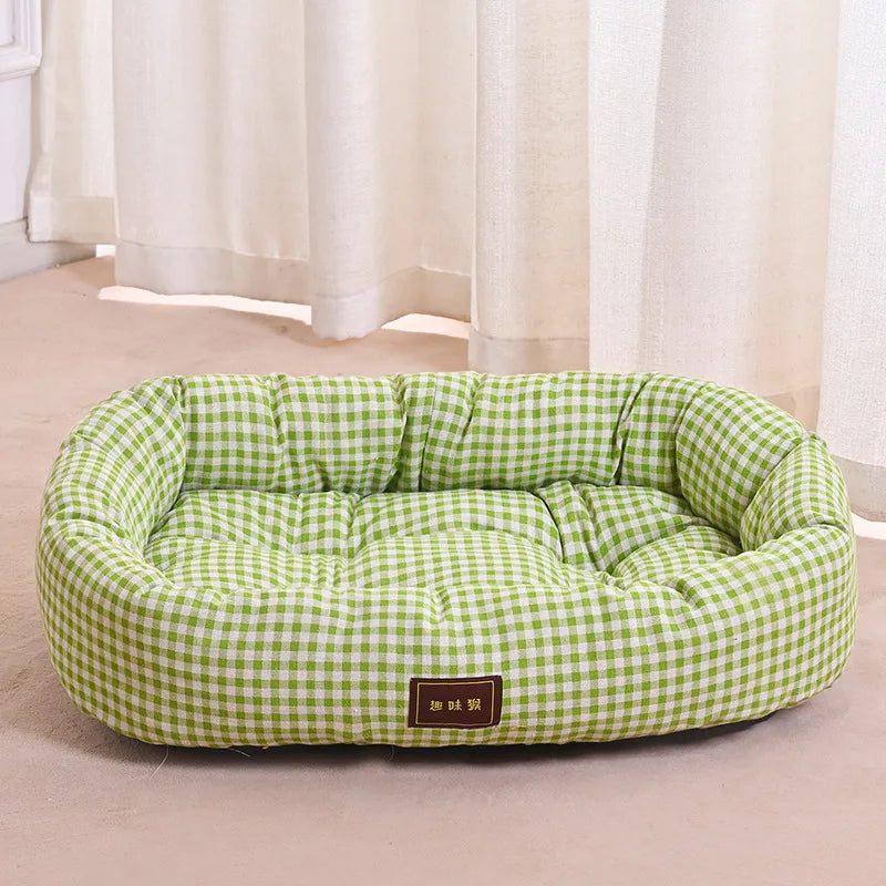 universell hund kattbädd mjuk liggplats alla årstider