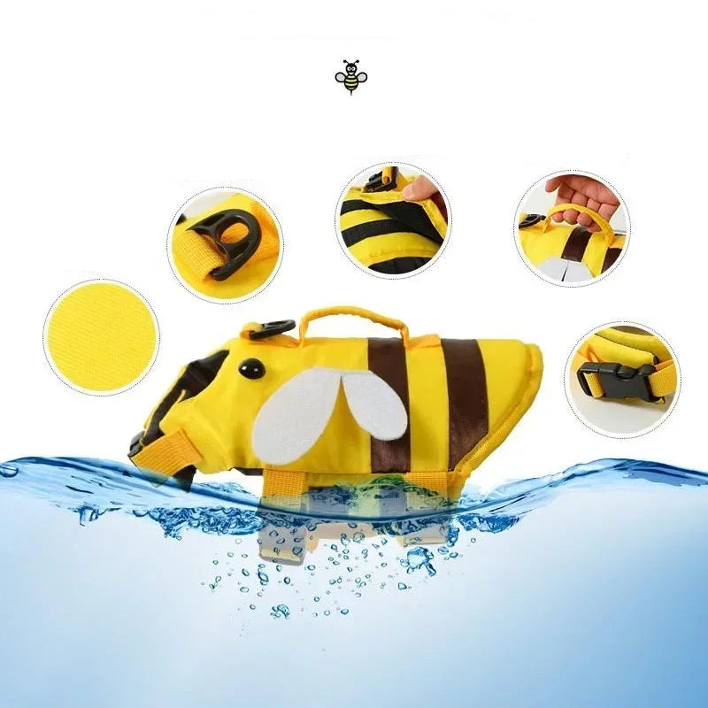 flytväst hund somrig säkerhet söt biform