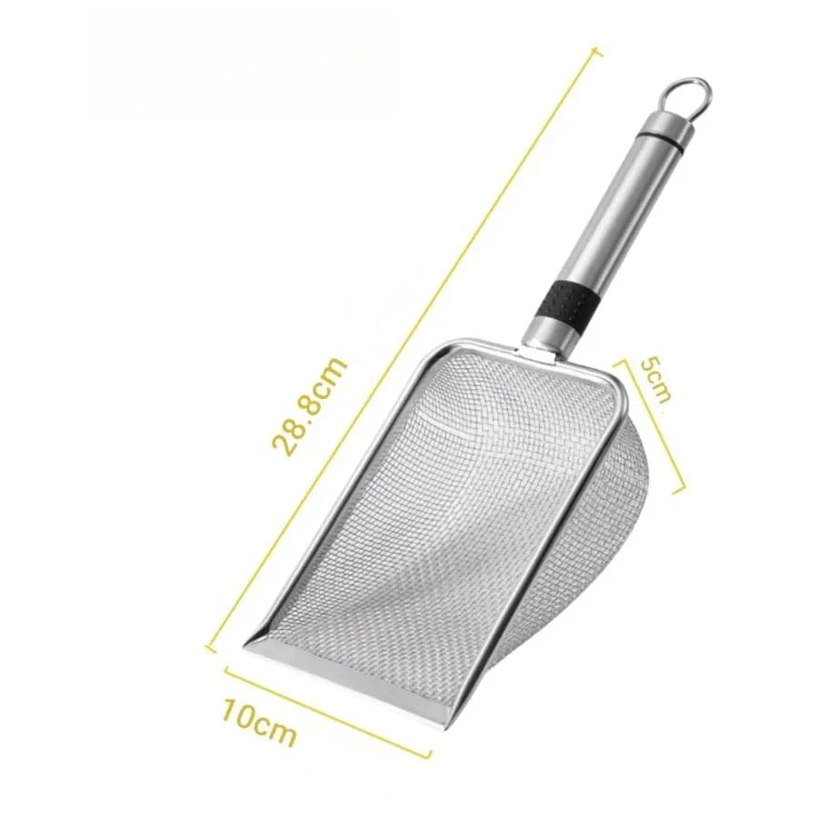 Rostfri Kattspade i Stål – Hygienisk och Effektiv Rengöring av Kattlådan