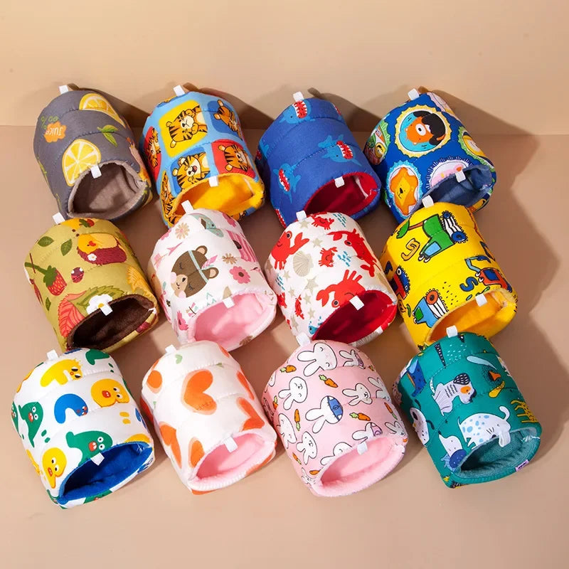 Hamsterhus och Småfågelsbädd i Fleece med Hängande Design