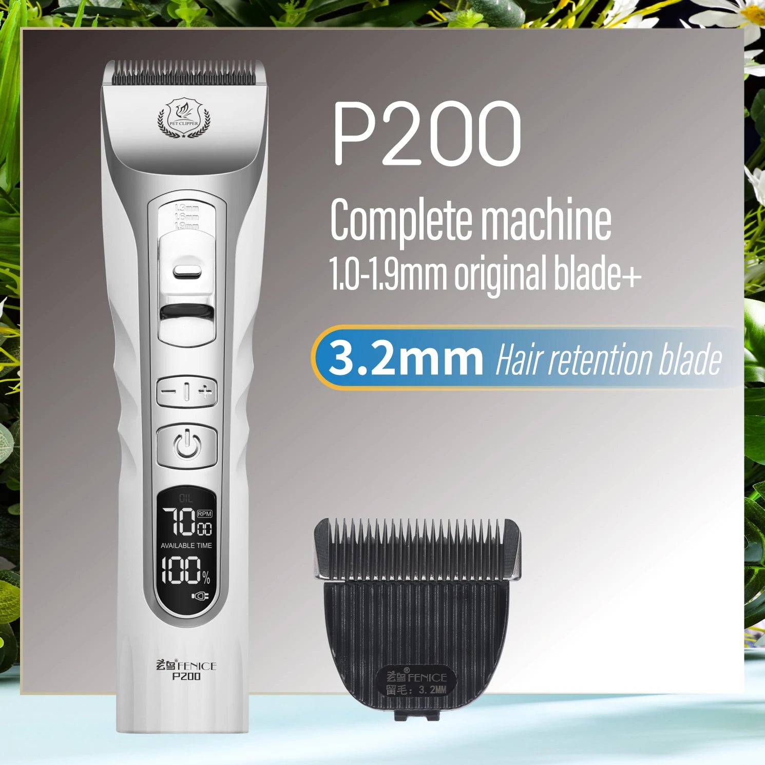 Professionell Trimmer till Hund och Katt - Sladdlös och Uppladdningsbar