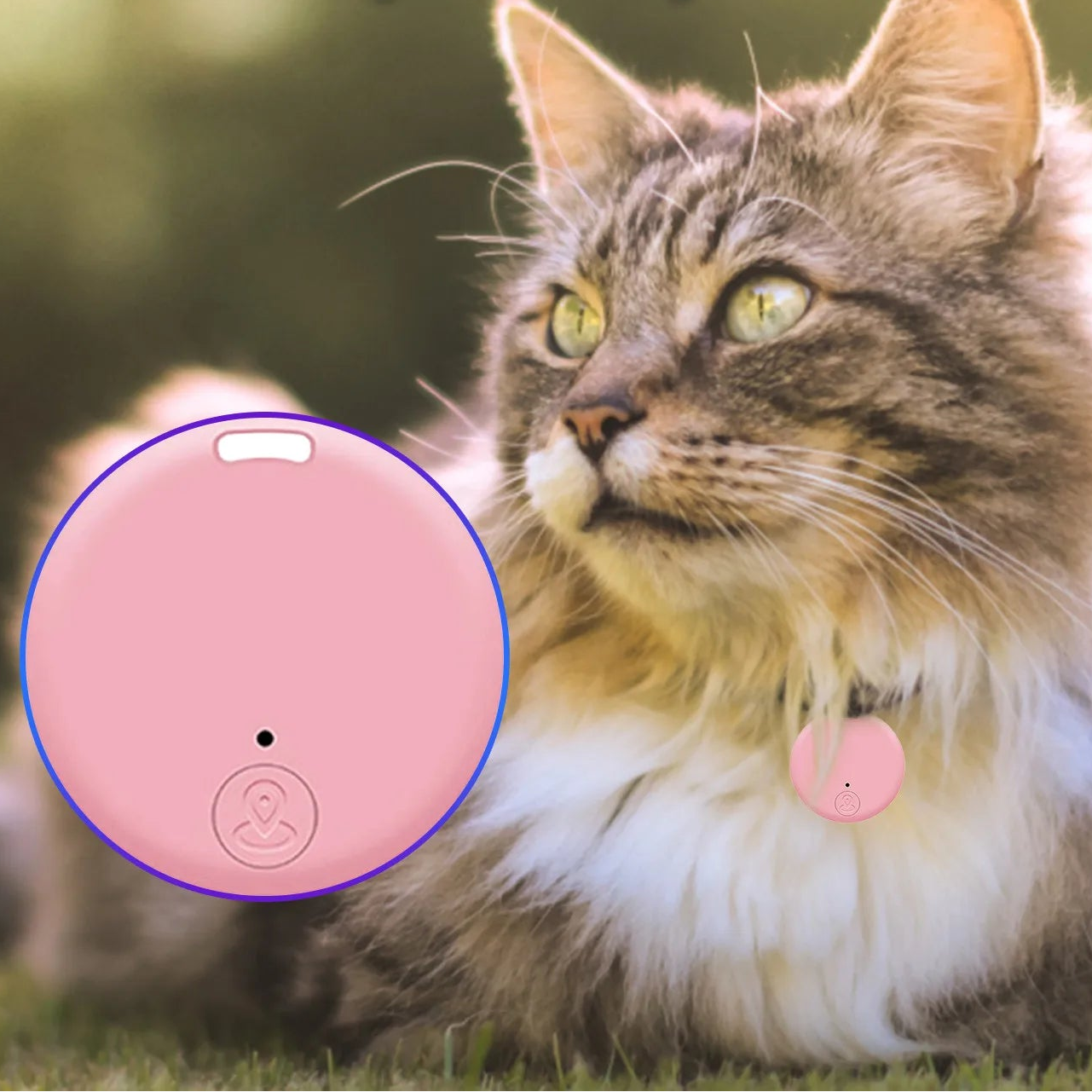 Mini GPS- Bluetooth-Spårare för Husdjur – Trygg & Smidig Spårning i Realtid