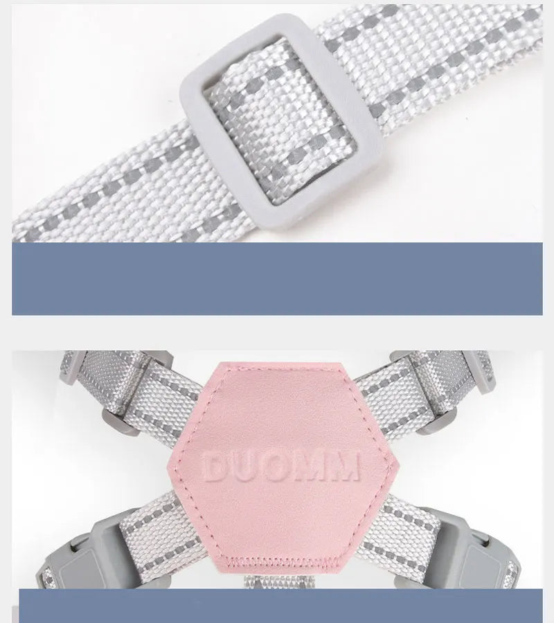 Reflekterande Sele med Koppel för Hund – Justerbar och Andningsbar