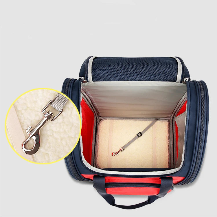 Multifunktionell Husdjursryggsäck för Hund & Katt – Lyxig Bärväska upp till 15 kg